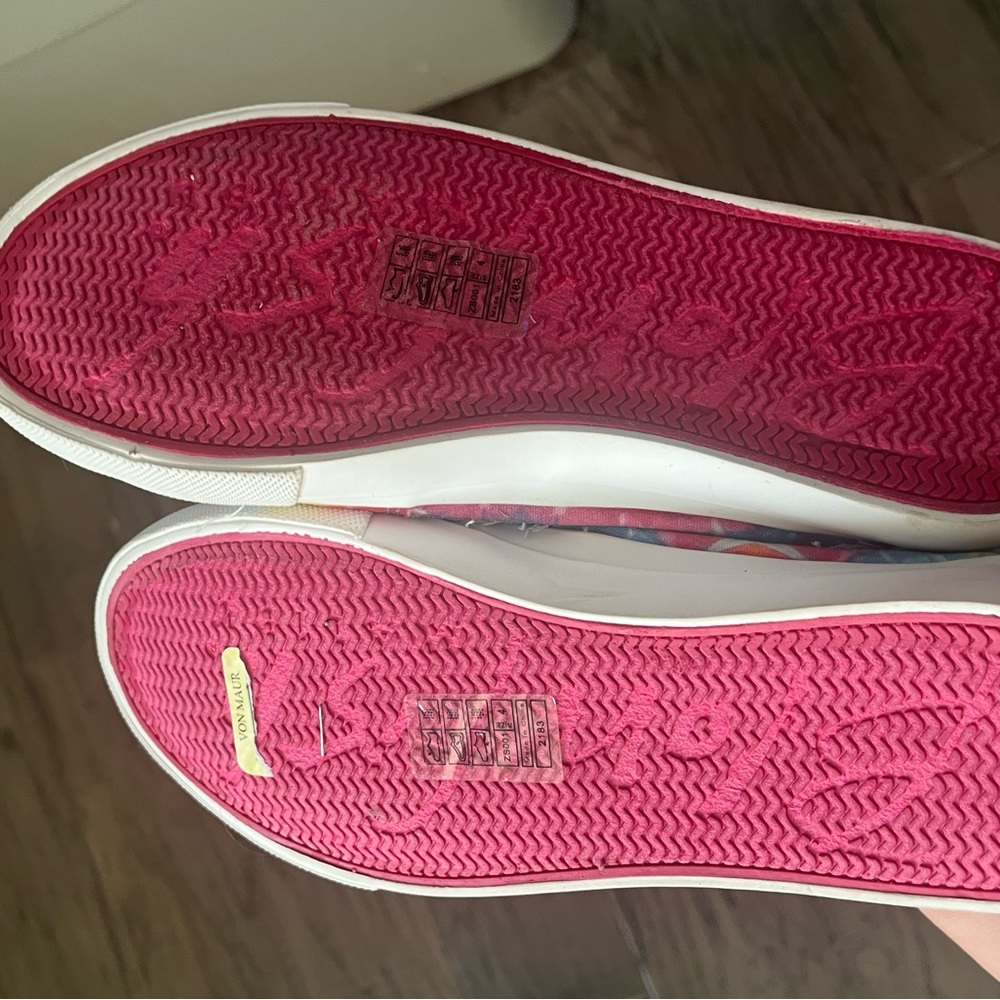 Girls’ Tie-Dye Slip-On Canvas Sneakers - Rainbow - Picture 8 of 9